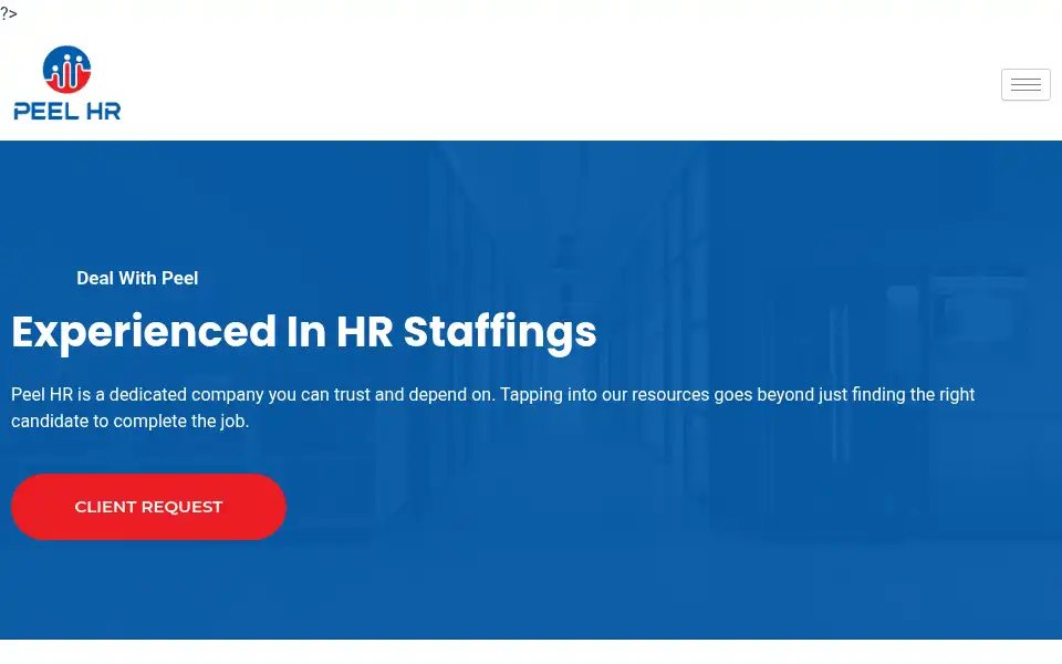 Screenshot of peelhr.com