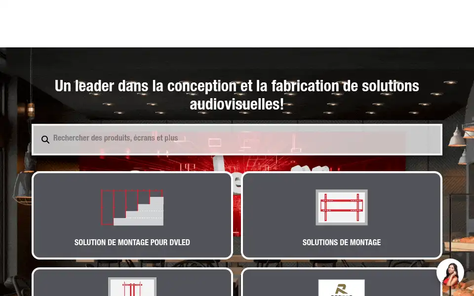 Screenshot of peerless-av.com