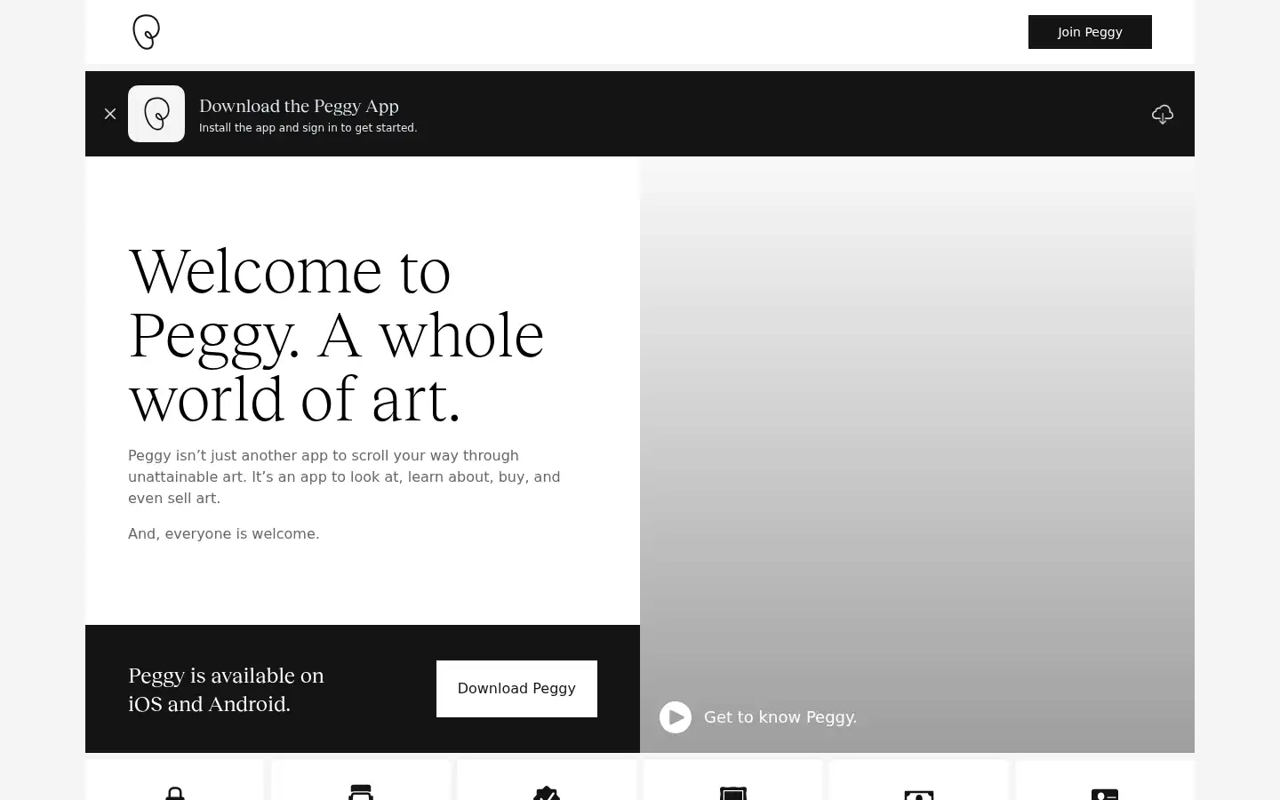 Screenshot of peggy.com