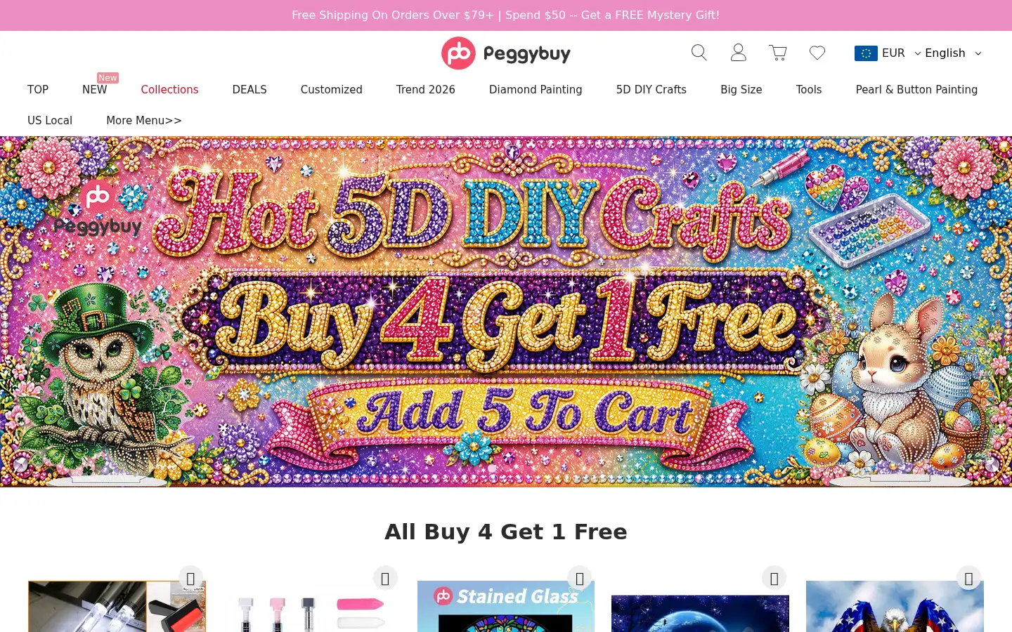 Screenshot of peggybuy.com