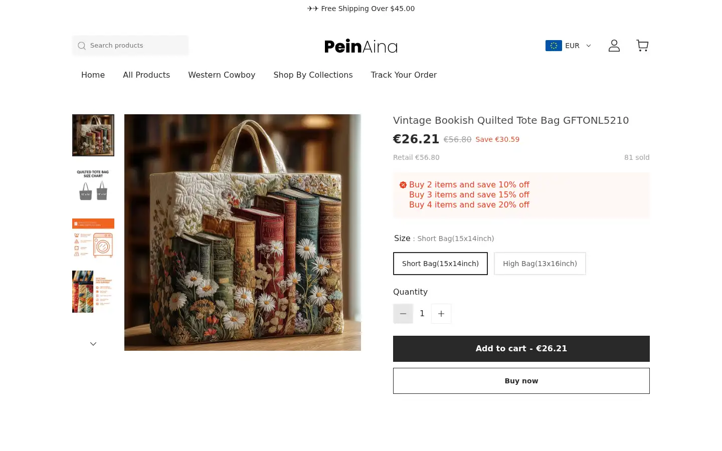 Screenshot of peinaina.com