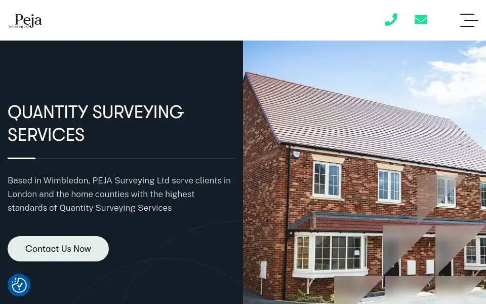 Screenshot of pejasurveying.co.uk