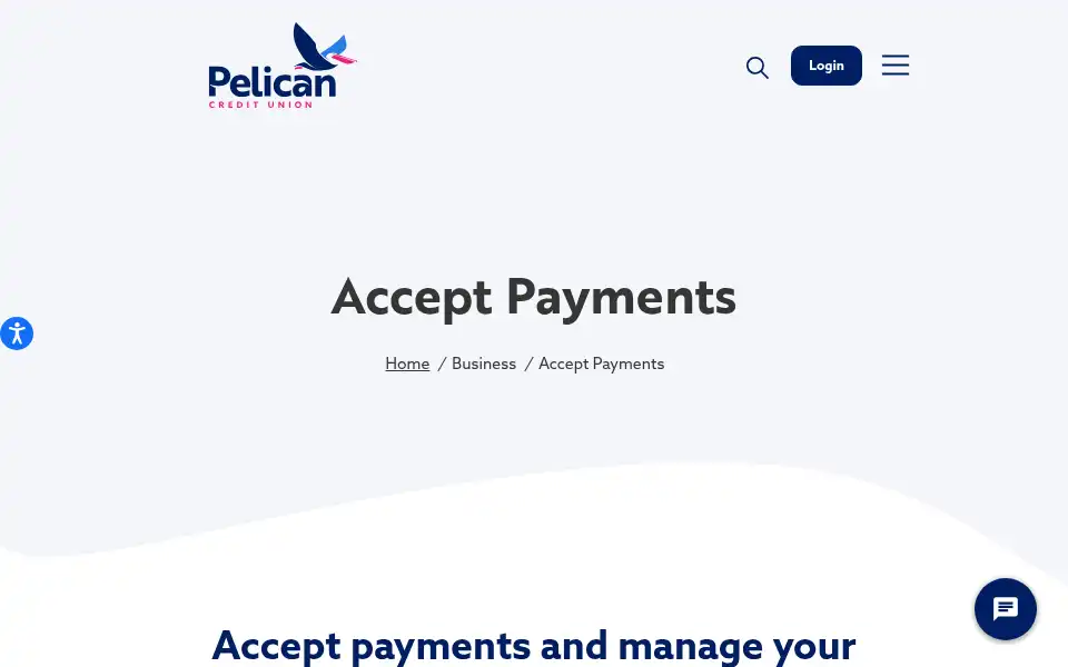 Screenshot of pelicanstatecu.com