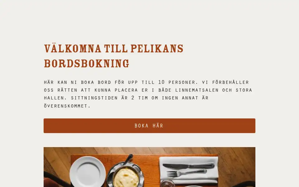 Screenshot of pelikan.se