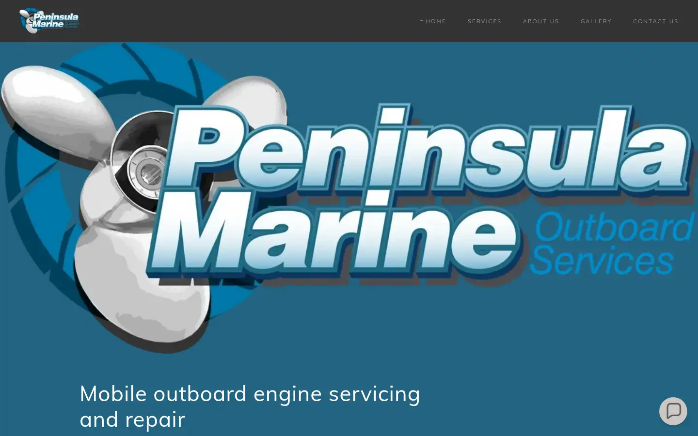 Screenshot of peninsulamarine.co.uk