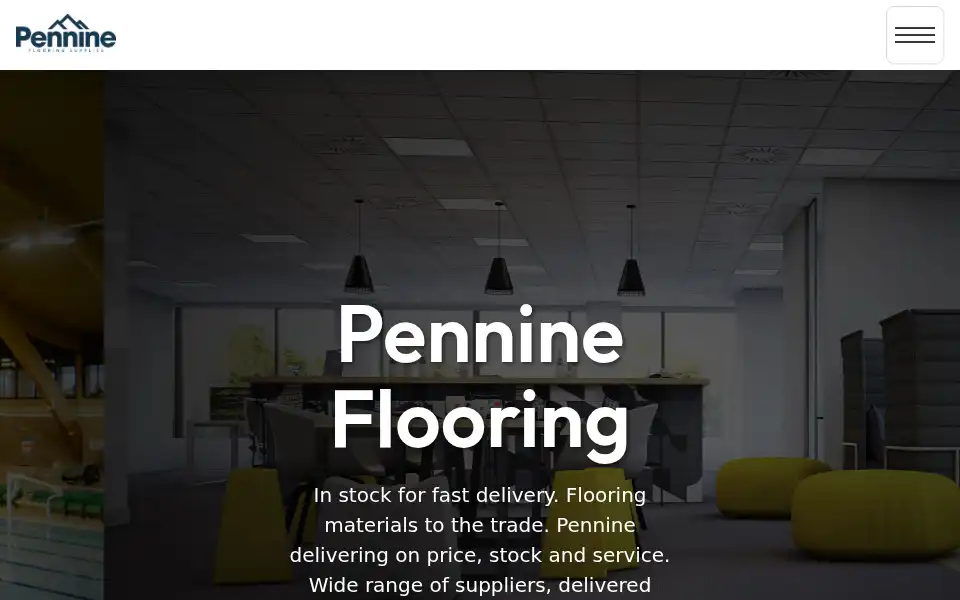 Screenshot of pennineflooring.com