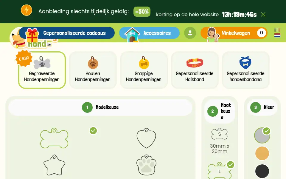 Screenshot of penninghond.be