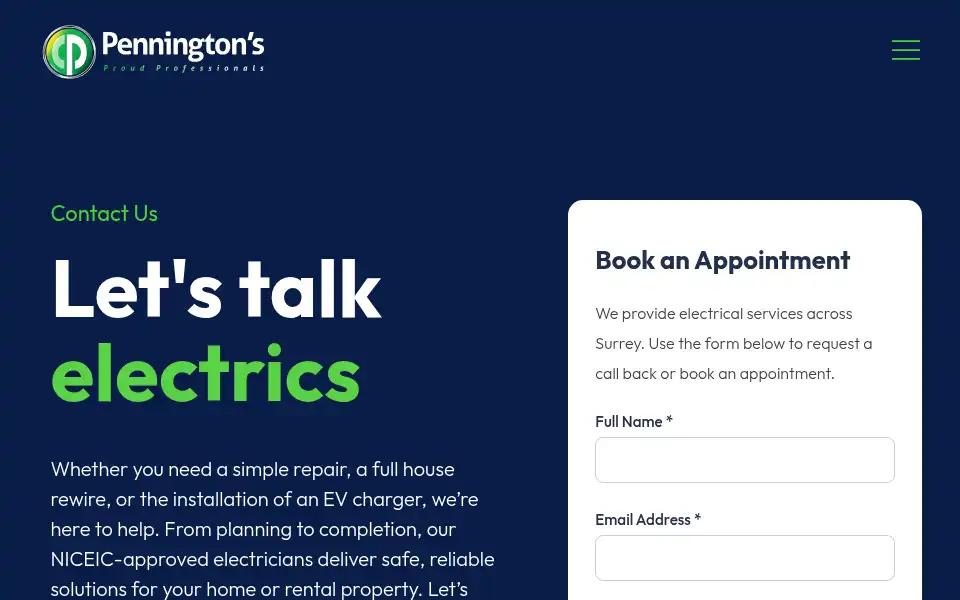 Screenshot of penningtonsgroup.co.uk