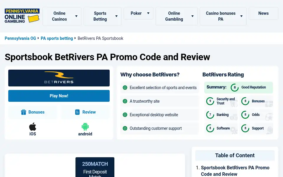 Screenshot of pennsylvania-online-gambling.com