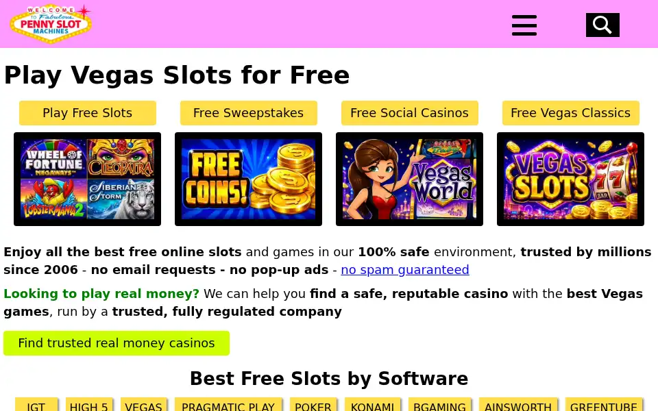 Screenshot of penny-slot-machines.com