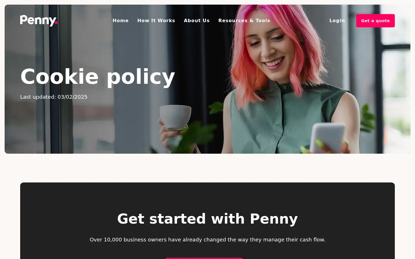 Screenshot of pennyfreedom.co.uk