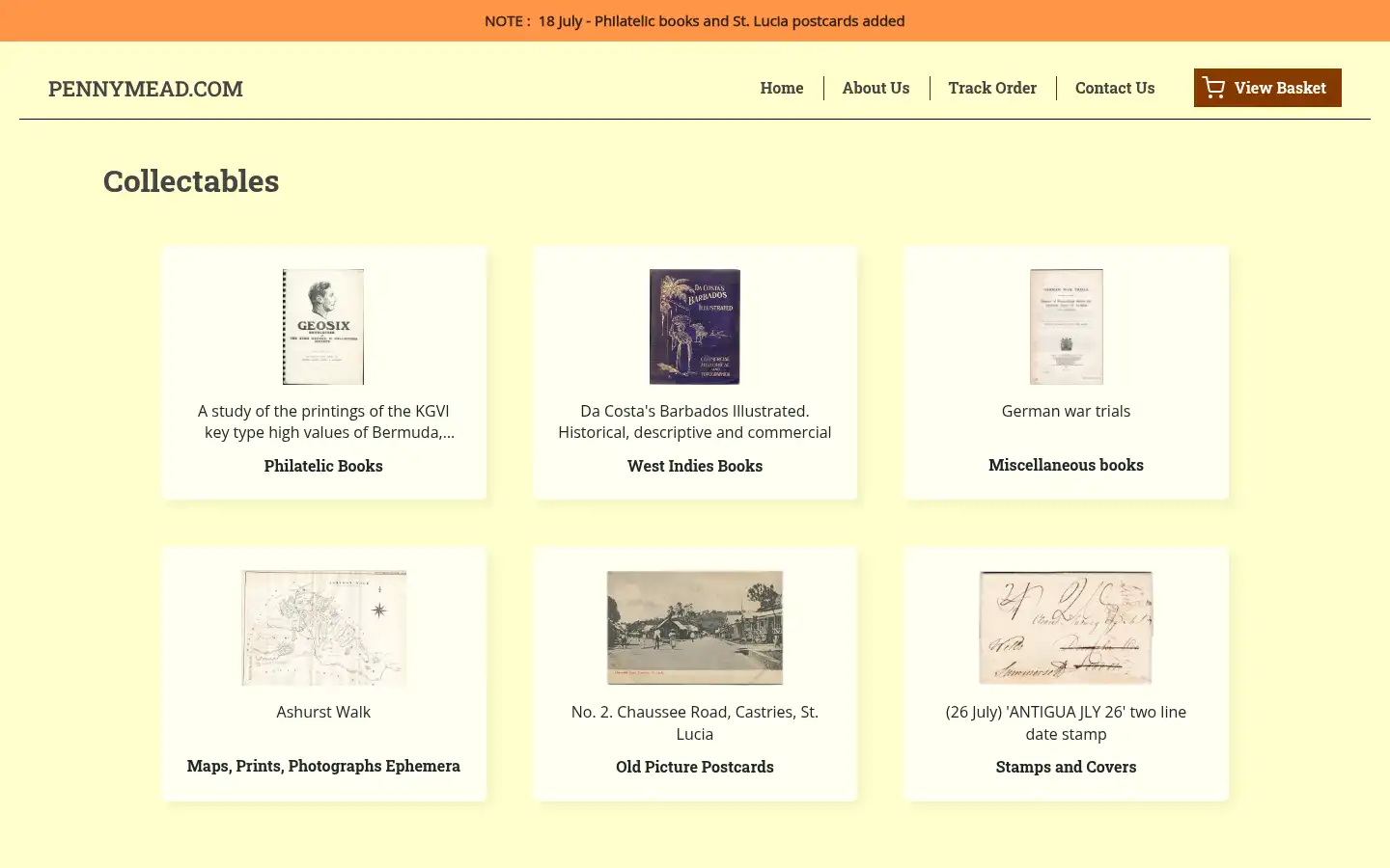 Screenshot of pennymead.com