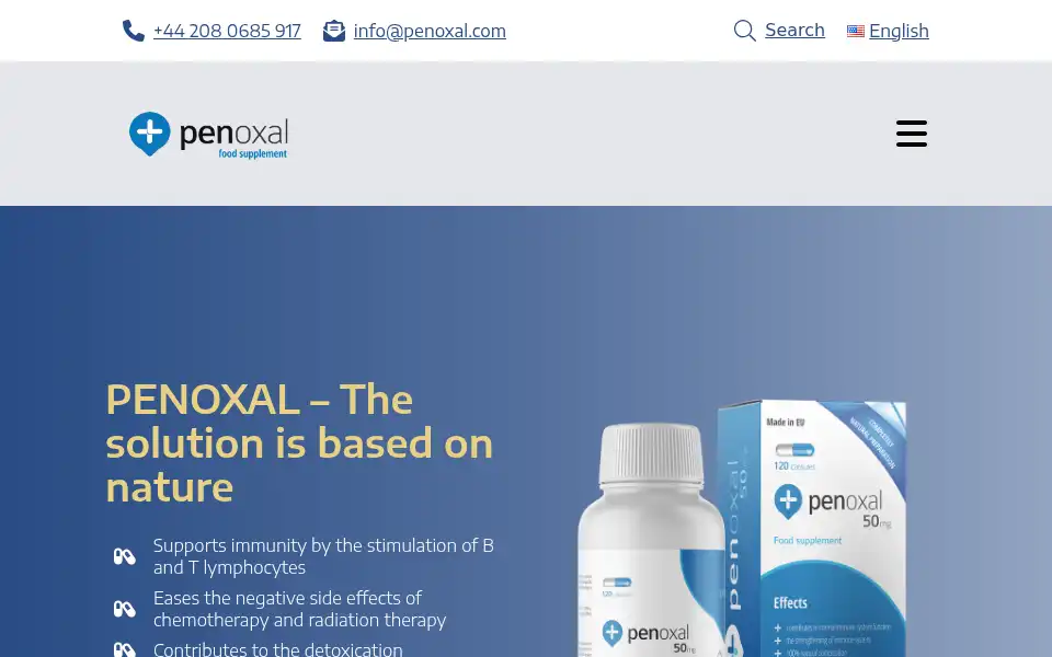 Screenshot of penoxal.com