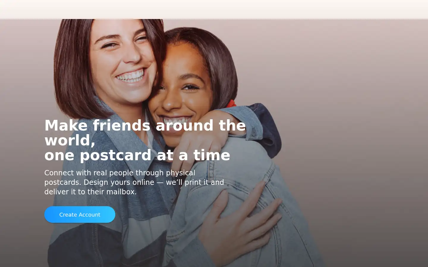Screenshot of penpal.me
