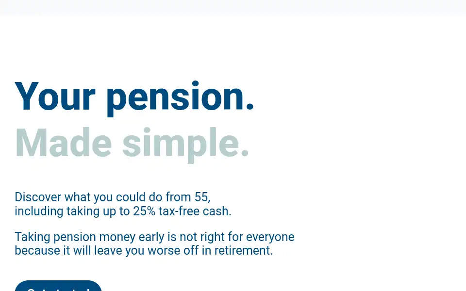 Screenshot of pensionaccess.co.uk