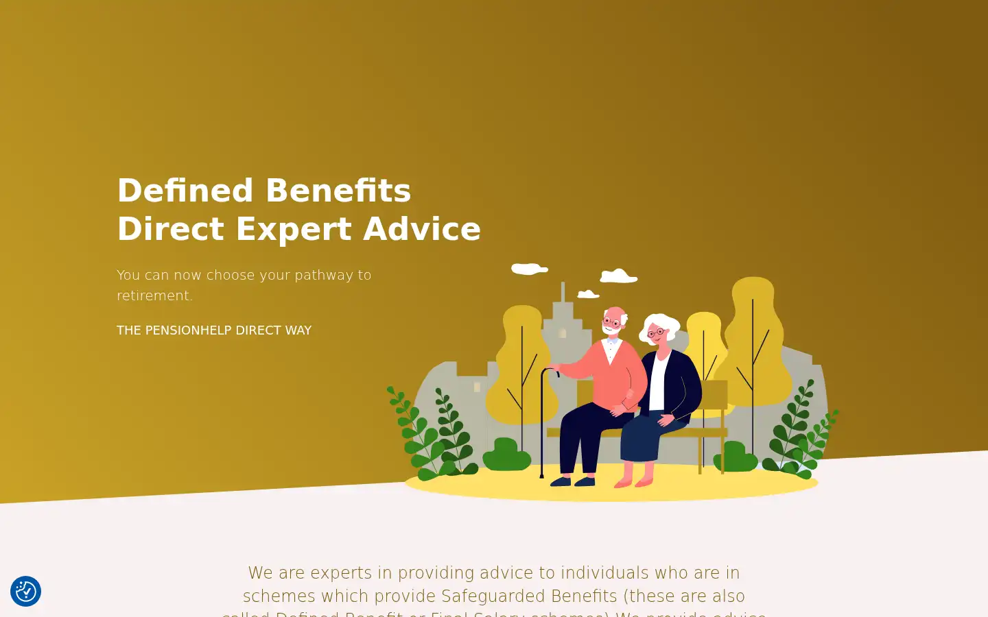Screenshot of pensionhelpdirect.co.uk