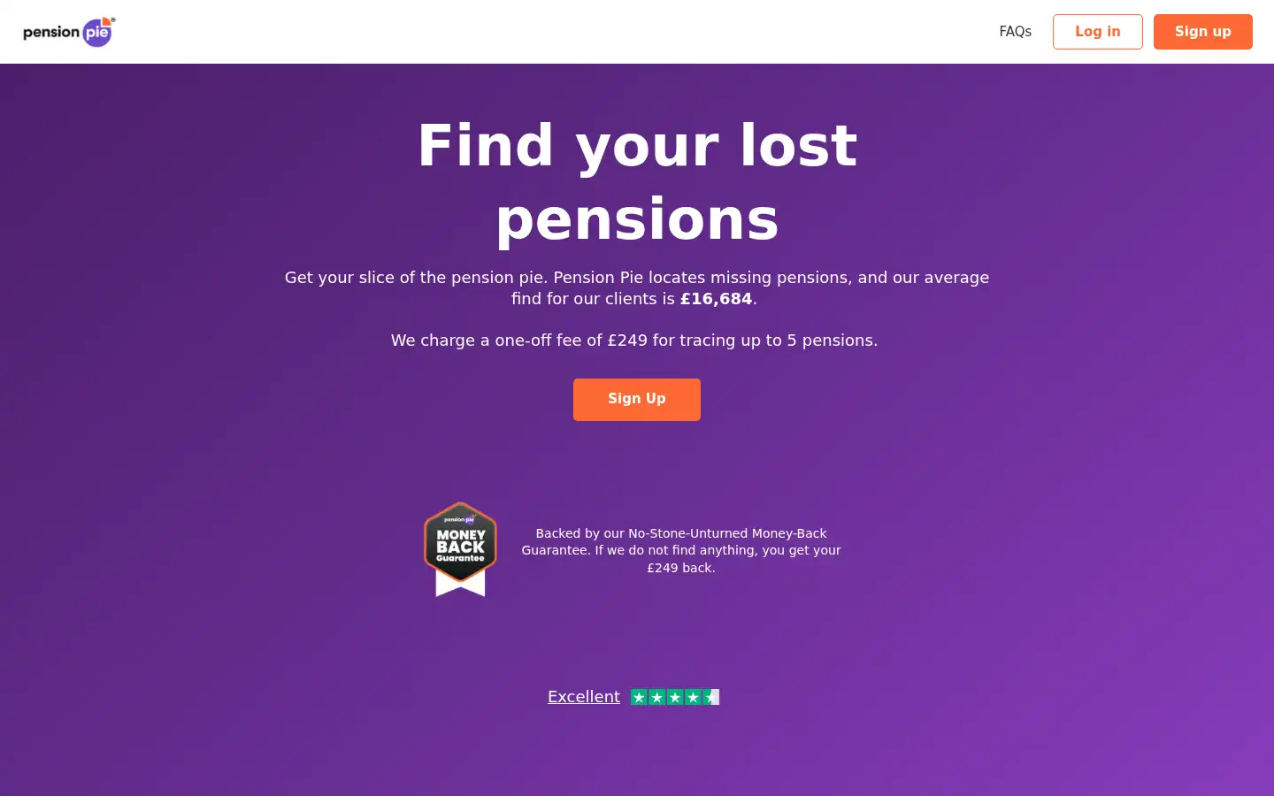 Screenshot of pensionpie.com
