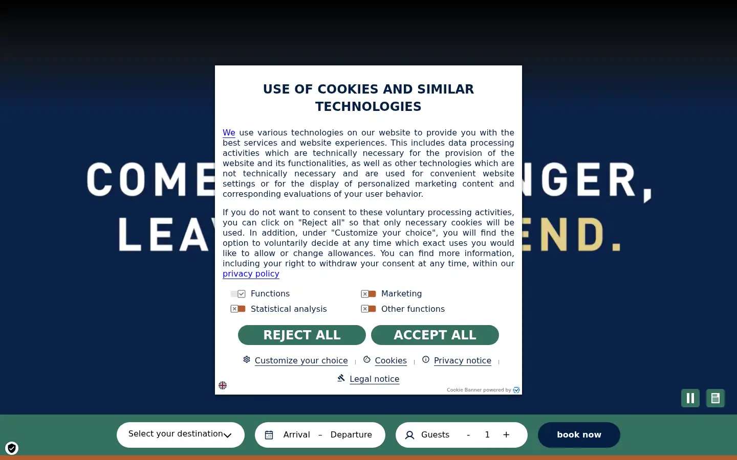 Screenshot of pentahotels.com