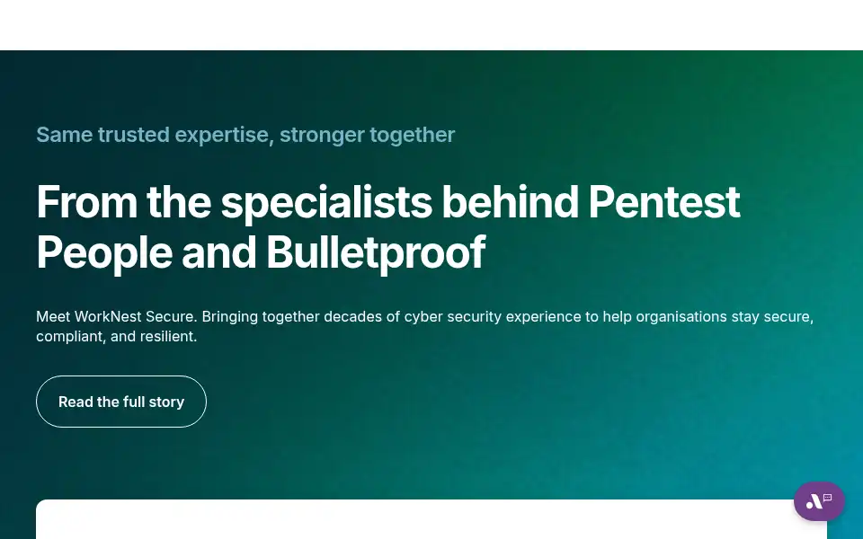 Screenshot of pentestpeople.com