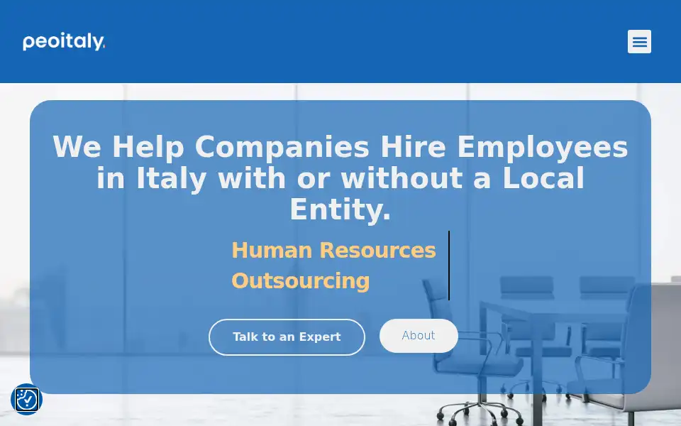 Screenshot of peoitaly.com