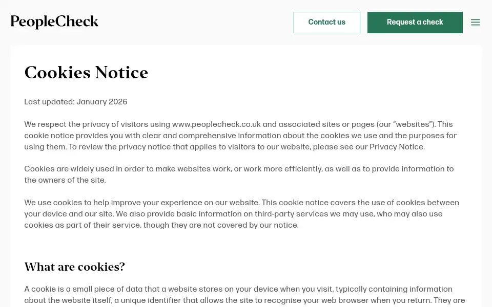 Screenshot of peoplecheck.com