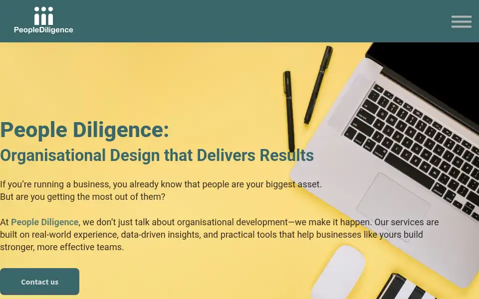Screenshot of peoplediligence.co.uk