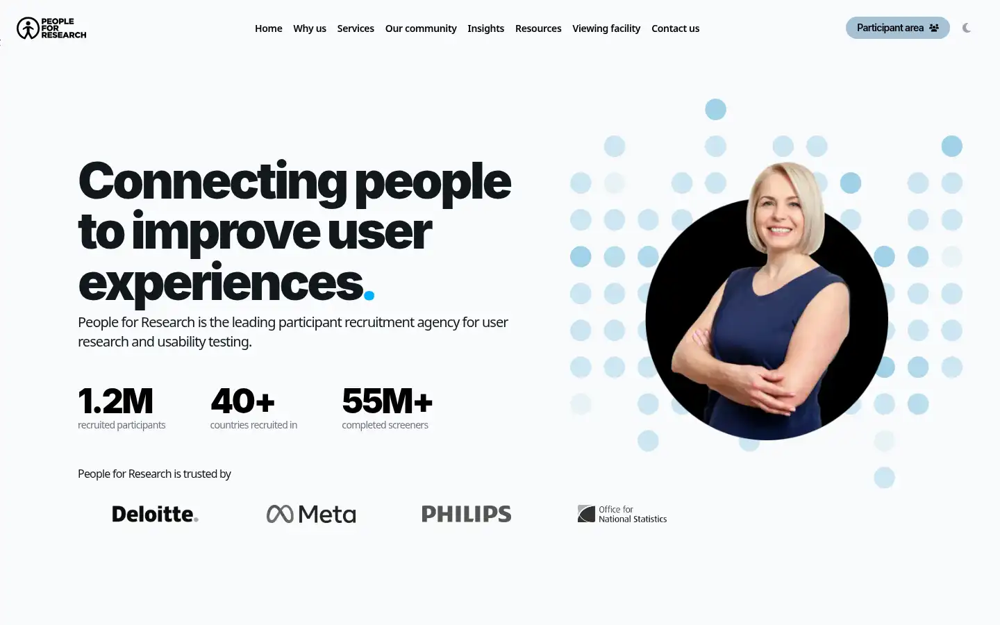 Screenshot of peopleforresearch.co.uk