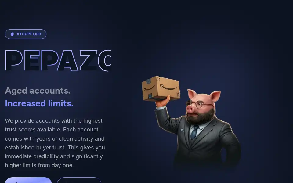 Screenshot of pepazon.com