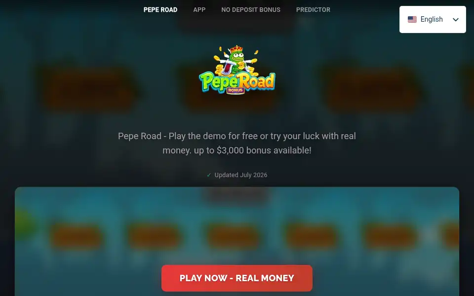 Screenshot of pepe-road-bonus.com