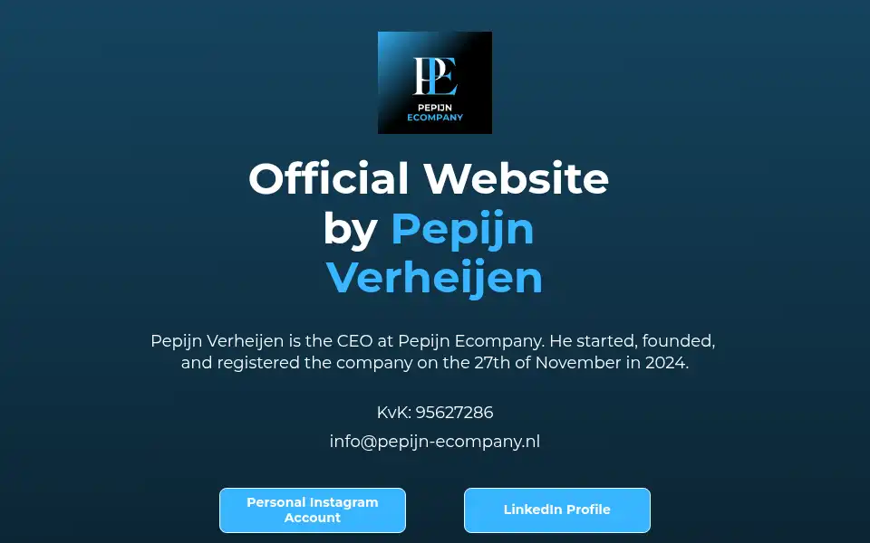 Screenshot of pepijn-ecompany.nl