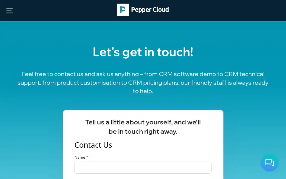 Screenshot of peppercloud.com
