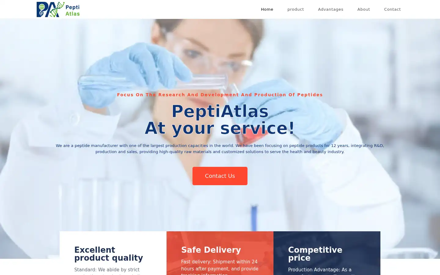 Screenshot of peptiatlas.com