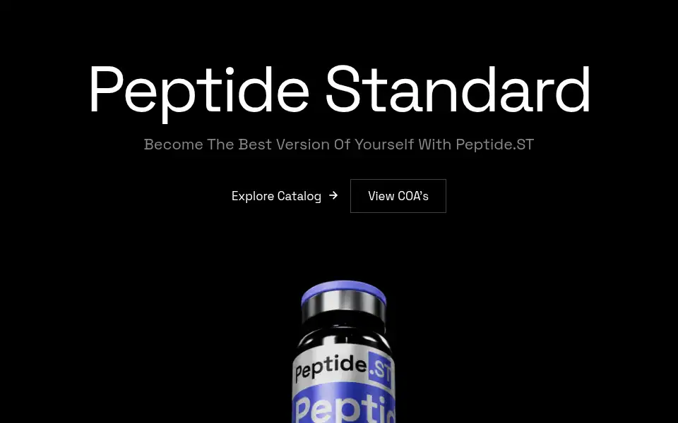 Screenshot of peptide.st