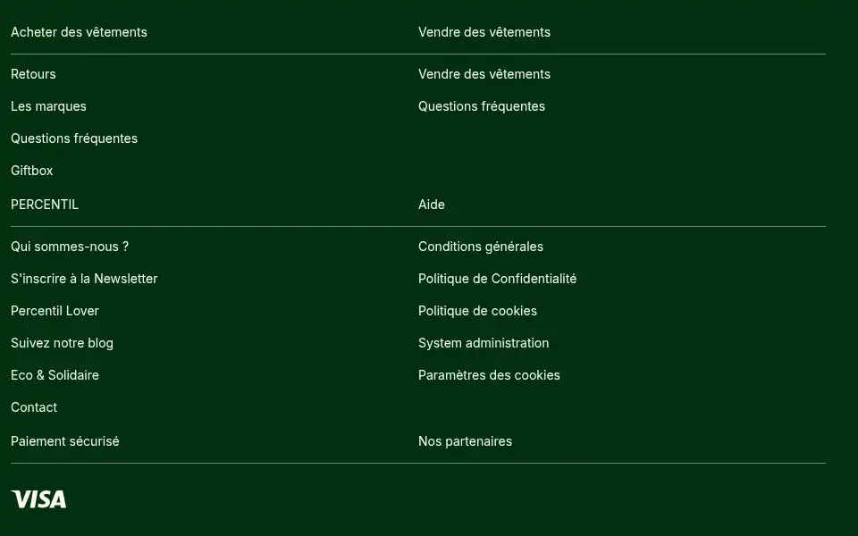 Screenshot of percentil.fr