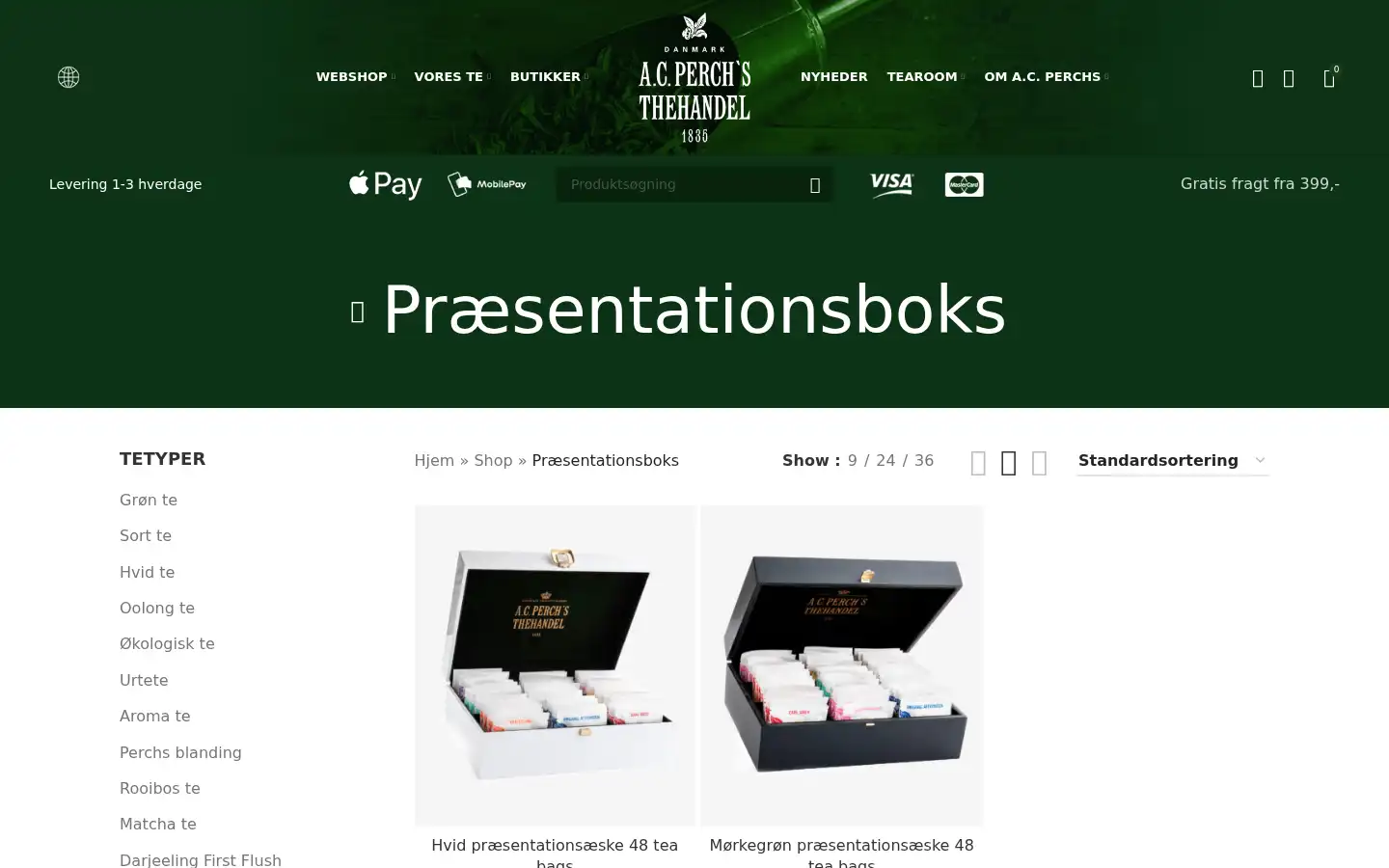 Screenshot of perchs.dk