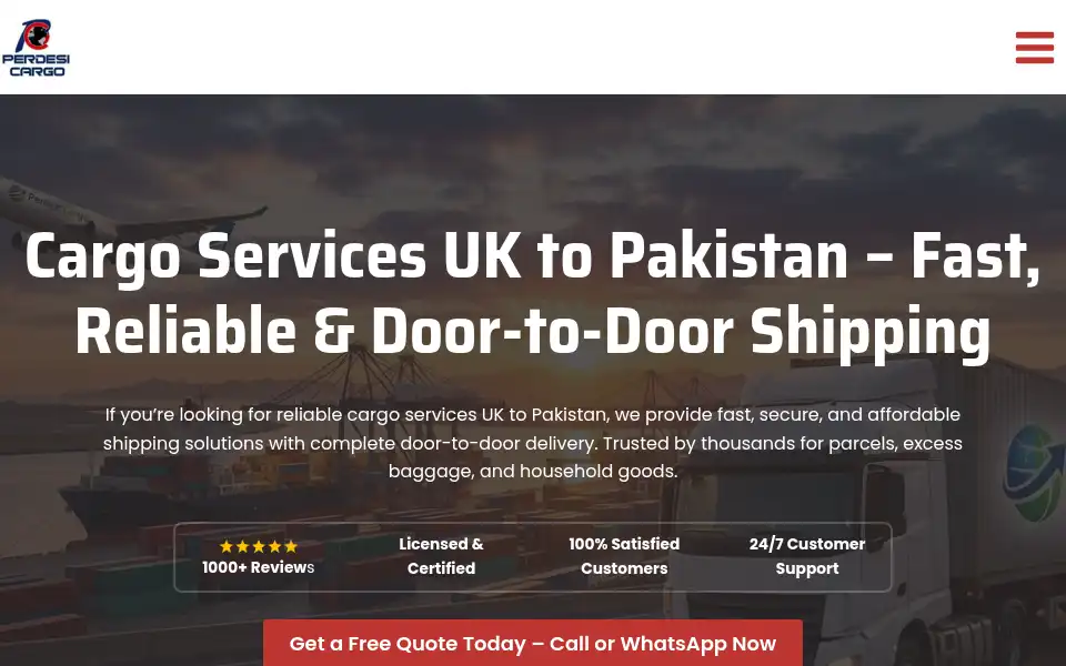 Screenshot of perdesicargo.com