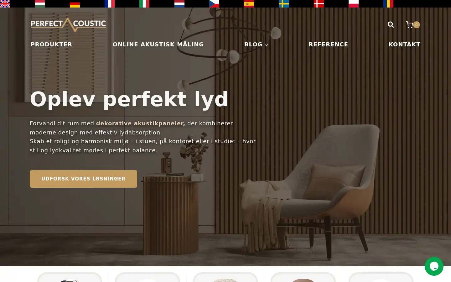 Screenshot of perfectacoustic.dk