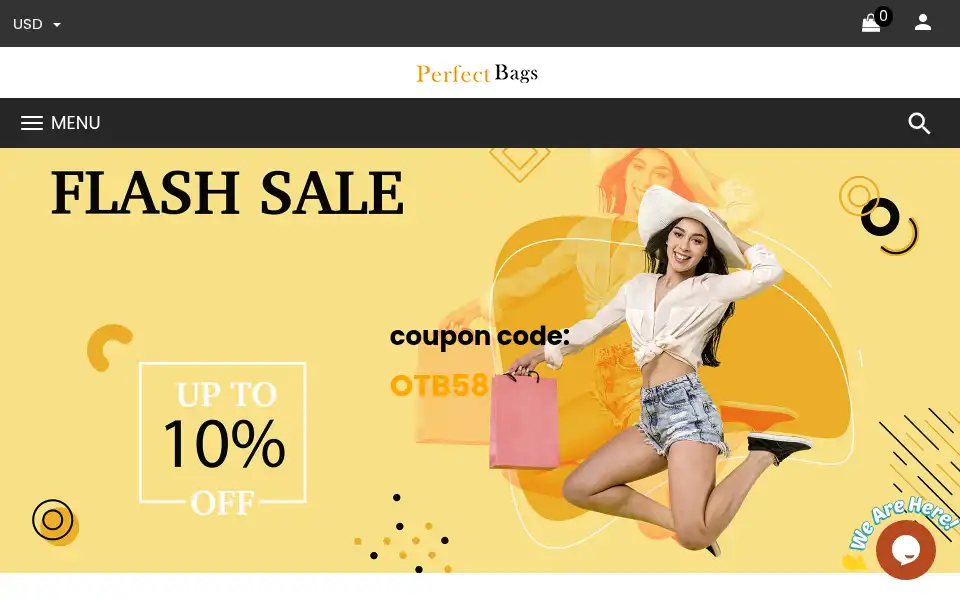 Screenshot of perfectbags.cn