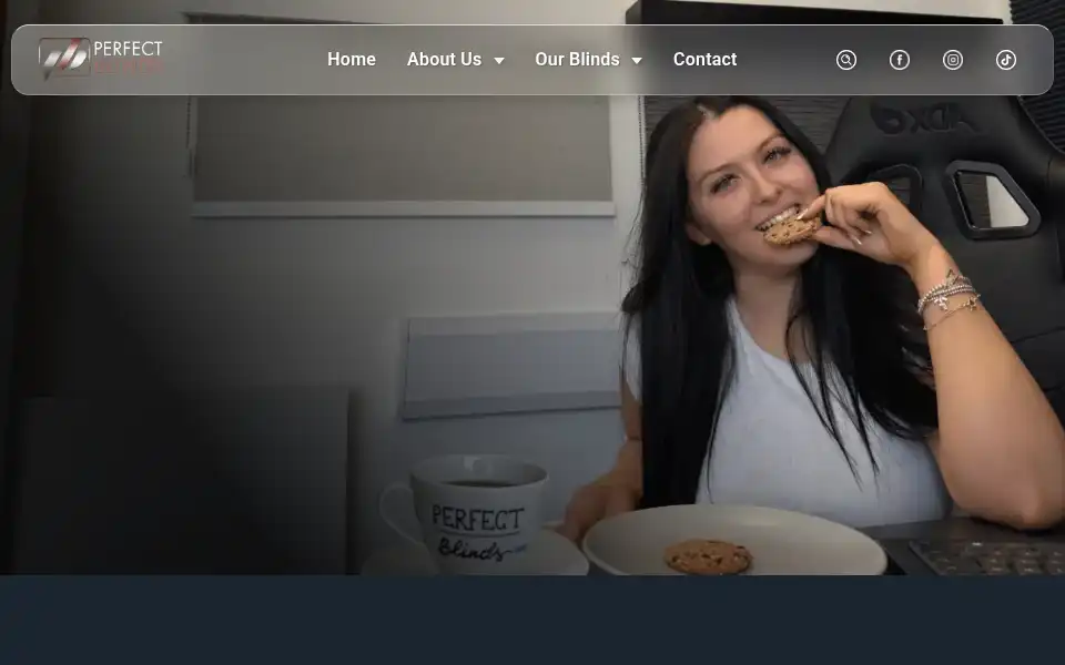 Screenshot of perfectblindsuk.co.uk