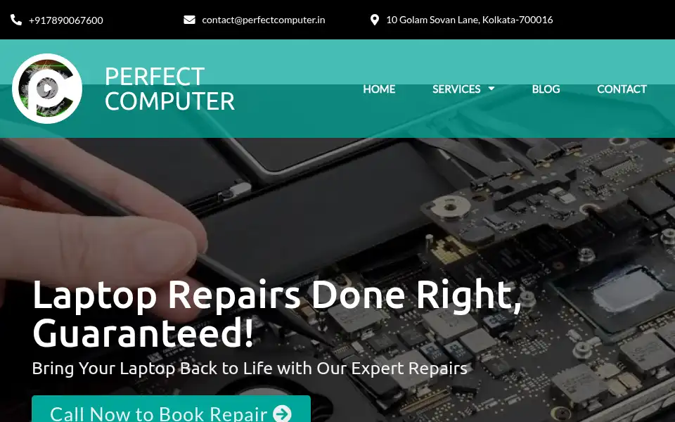 Screenshot of perfectcomputer.in