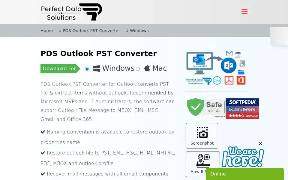 Screenshot of perfectdatasolutions.com