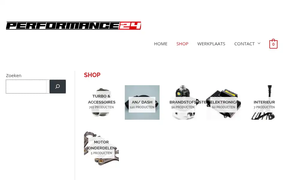 Screenshot of performance24.nl