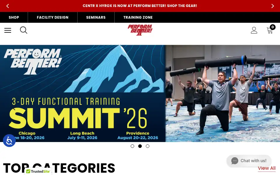 Screenshot of performbetter.com