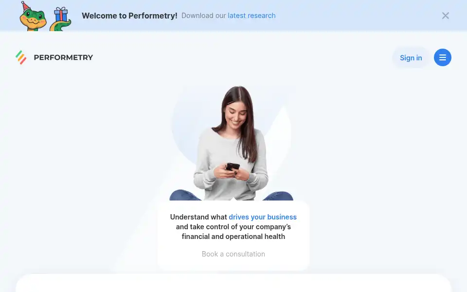 Screenshot of performetry.ai