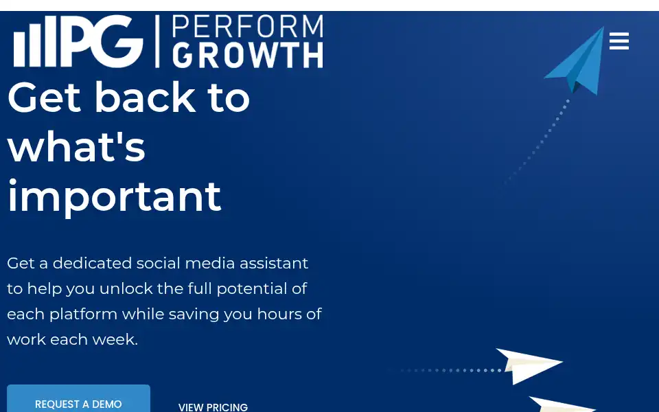 Screenshot of performgrowth.com