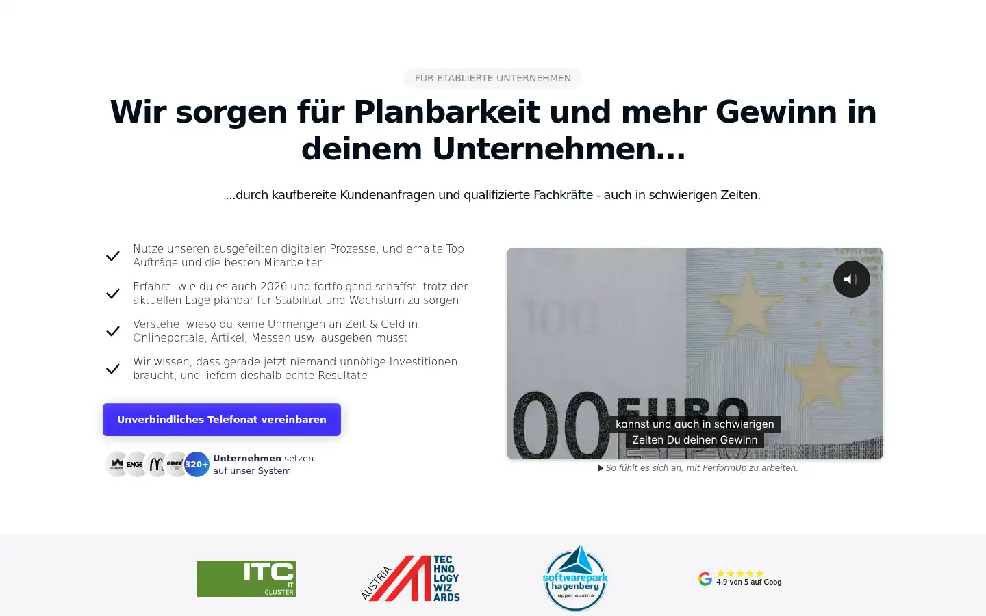 Screenshot of performup.at