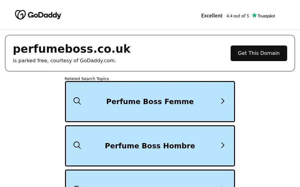 Screenshot of perfumeboss.co.uk