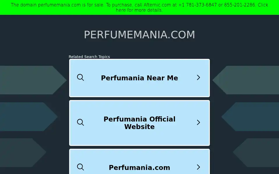 Screenshot of perfumemania.com