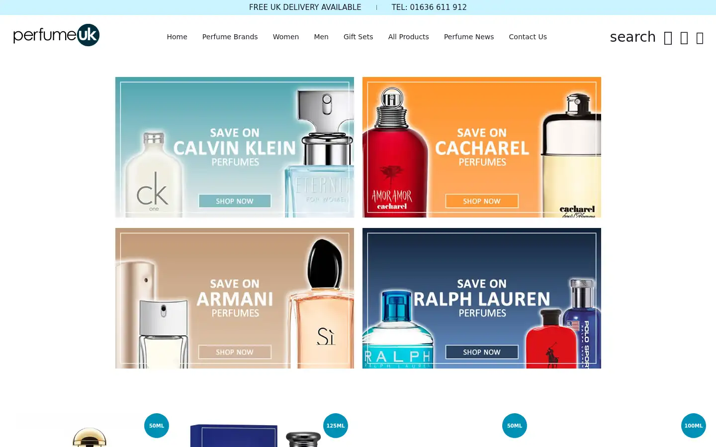 Screenshot of perfumeuk.co.uk