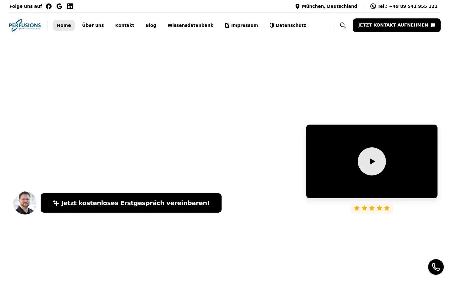 Screenshot of perfusions.de